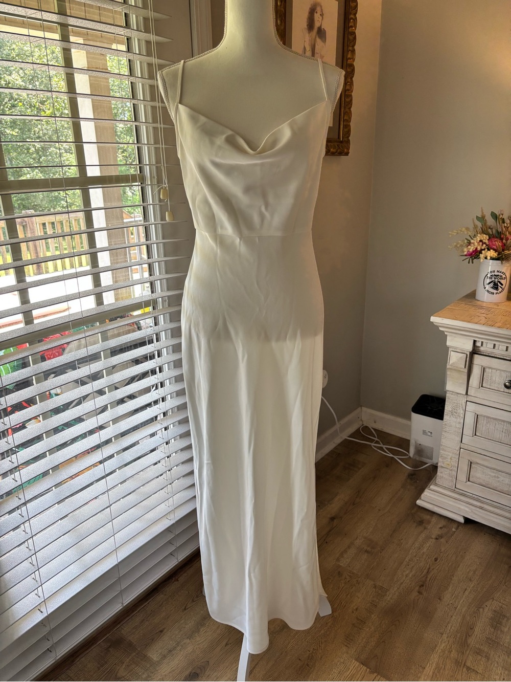 NWT Sachin & Babi BHLDN Ivory cowl neck maxi dress size 8